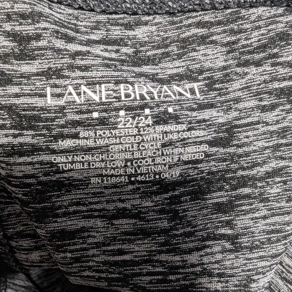 Lane Bryant Charcoal Heathered High Rise Leggings - Picture 3 of 4